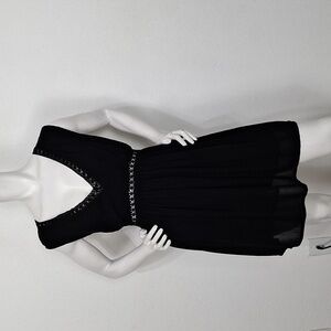 Spoon Jeans Black Romantic Whimsigoth Witchy Crochet Trim Dress Plus Size 1X